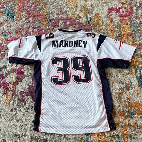 Boys Kids Laurence Maroney New England Patriots NFL Football Reebok Jersey - Picture 2 of 8